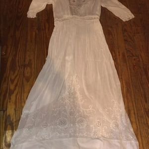 Vintage Edwardian day house dress xs